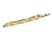 Smycken, Armband Figaro 9K 7,0g 20cm, i auktion: Pant – Tisdag 16 december 2014