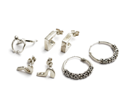 Parti, Örhängen S925 6,9g 3 Par, 1 Earcuff, i auktion: Pant – Tisdag 16 december 2014