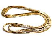 Smycken, Halskedja 18K 53,9g 44cm, tvåfärgad, i auktion: Pant – Tisdag 16 december 2014
