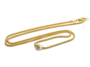 Smycken, Collier 18K 4,5g 42,5cm, med hjärta, i auktion: Pant – Tisdag 10 mars 2015