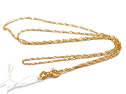 Smycken, Halskedja Singapore 18K 1,4g 49cm , i auktion: Pant – Tisdag 10 november 2015