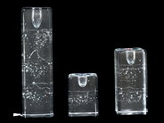 Glas, Ljusstakar 3st Iittala Arkipelago, höjd 8cm 13cm 21,5cm, i auktion: Pant – Tisdag 10 november 2015