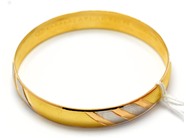 Smycken, Armring 22K tvåfärgad 17,8g Ø6,4cm , i auktion: Pant – Tisdag 10 november 2015