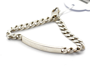Smycken, Armband Pansar med platta Silver 925 20g 19,5cm, låsögla saknas, i auktion: Pant – Tisdag 10 november 2015