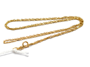 Smycken, Halskedja Singapore 18K 1,1g 49cm, i auktion: Pant – Tisdag 10 november 2015