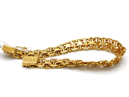 Smycken, Armband X-länk med stav 18k 18,5cm 25,1, i auktion: Pant – Tisdag 10 november 2015