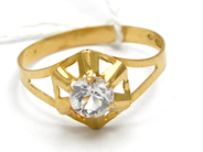 Smycken, Ring med sten 18K Ø19½ Brv 1,5g, i auktion: Pant – Tisdag 10 november 2015