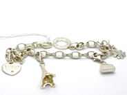 Smycken, Armband, Ankar S925 Thomas Sabo med 4st Charms 19cm 14,8g, i auktion: Pant – Tisdag 10 november 2015