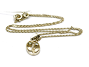 Smycken, Halsband, Pansar med hänge S925 38cm 2,3g, i auktion: Pant – Tisdag 10 november 2015