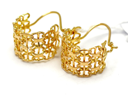 Smycken - Örhängen 1 par 18K 4,4g, X-länk med stav - View 1