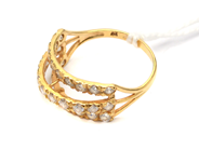 Smycken, Ring 21K 3,4g med stenar Ø17¾, i auktion: Pant – Tisdag 10 maj 2016