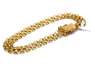 Smycken, Armband X-länk 18K 10,2g 18,5cm , i auktion: Pant – Tisdag 19 juli 2016
