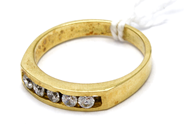 Smycken, Ring med stenar 14K 3,5g Ø17½, i auktion: Pant – Tisdag 19 juli 2016