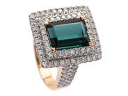 Smycken - RING, 18K rosé/vitguld - View 1