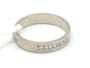 Smycken, Ring vitguld 18K 3,8g Ø17½ med diamanter 7xca0,01ct repig, i auktion: Pant – Tisdag 27 september 2016