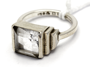 Smycken - Ring Silver 6,8g Ø16½ med sten - View 1