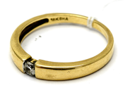 Smycken, Ring 18K 3,4g Ø19 med diamant 1xca0,14ct, i auktion: Pant – Tisdag 27 september 2016