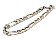 Smycken, Armband S925 12,8g 20,5cm Figaro, i auktion: Pant – Tisdag 27 september 2016