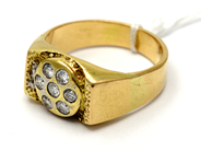 Smycken, Ring 18K 8,0g Ø18 med diamanter 7xca0,05ct, i auktion: Pant – Tisdag 27 september 2016