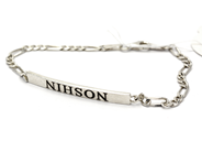 Parti, Armband S925 7,4g 21cm med graverad bricka, i auktion: Pant – Tisdag 27 september 2016