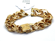 Smycken, Klockarmband Bismarck 18K 95,2g 18,5cm , i auktion: Pant – Tisdag 27 september 2016