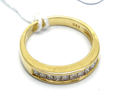 Smycken - Ring 18K 4,6g Ø17¾ med diamanter 10xca0,06ct - View 1