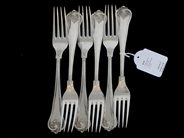Silver, Matgafflar 6st silver 830 203mm Sachisk 355,5g, i auktion: Pant – Tisdag 27 september 2016