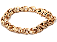Smycken - Armband bismarck 18K 47,6g 21,3cm (en låsåtta saknas/repig)  - View 2