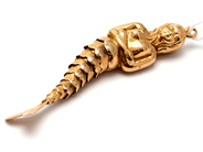 Parti, Hänge 18K 3,4g Längd: 5cm Sjöjumfru (saknar öggla), i auktion: Pant – Tisdag 5 mars 2019