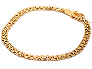 Smycken, Armband x-länk 18K 9,6g 20cm (skev i länk på två ställen), i auktion: Pant – Tisdag 5 mars 2019