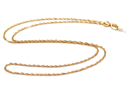 Smycken, Halsband Singapore 18K 1,3g 42,5cm, i auktion: Pant – Tisdag 5 mars 2019