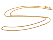 Smycken, Halsband pasnar 18K 3,3g 51cm, i auktion: Pant – Tisdag 5 mars 2019