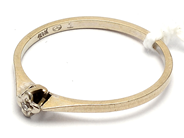 Smycken, Ring 18K vitkuld 1,0g Ø16¼ med diamant 1xca0,01ct , i auktion: Pant – Tisdag 5 mars 2019