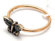 Smycken, Ring 18K 2,6g Ø17¼, med blå stenar , i auktion: Pant – Tisdag 5 mars 2019