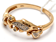 Smycken, Ring 18K 2,3g Ø17 med diamanter 8xca0,05ct, i auktion: Pant – Tisdag 5 mars 2019