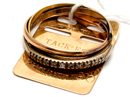 Parti, Parti Guld 18K 5,0g med diamanter 10xca0,005ct (skadat/graverat), i auktion: Pant – Tisdag 5 mars 2019