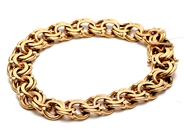 Smycken, Armband bismarck 18K 38,5g 19,5cm, i auktion: Pant – Tisdag 5 mars 2019