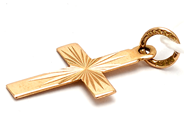 Smycken, Hänge 18K 0,7g Längd: 22mm, Kors, i auktion: Pant – Tisdag 5 mars 2019
