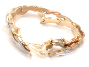 Parti, Collier trefärgat 18K 18,1g (skadad/av i länk), i auktion: Pant – Tisdag 5 mars 2019