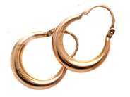 Smycken, Örhängen, ett par 18K 1,8g Ø15mm, i auktion: Pant – Tisdag 5 mars 2019