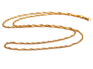 Smycken - Halsband singapore 21K 5,9g 60cm - View 1