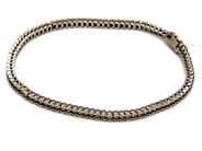 Parti - Armband vitguld 18K 9,4g 18cm, med vita stenar (skadad i länk) - View 1