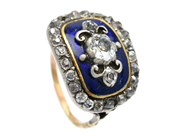 Smycken, RING, silver/låghatligt guld, i auktion: Lilla Smycken – Torsdag 28 mars 2019
