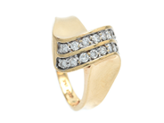 Smycken, RING, 14K guld, i auktion: Lilla Smycken – Torsdag 28 mars 2019