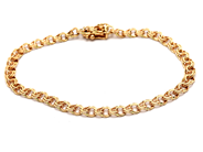 Smycken, Armband 18K 7,1g 19,5cm Bismarck, i auktion: Pant – Tisdag 23 april 2019