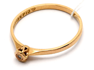 Smycken, Ring 18K 1,3g Ø17 med diamant 1xca0,01ct, i auktion: Pant – Tisdag 23 april 2019