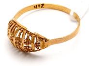 Smycken, Ring 21K 1,2g Ø17½, i auktion: Pant – Tisdag 23 april 2019