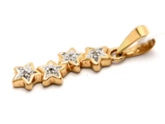 Smycken, Hänge 18K 1,1g med diamanter 4xca0,005ct , i auktion: Pant – Tisdag 23 april 2019