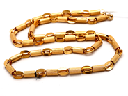 Smycken, Collier 21K 16,3g 46cm, i auktion: Pant – Tisdag 23 april 2019