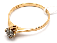 Smycken, Ring 18K 1,6g Ø18 med diamanter 9xca0,005ct, i auktion: Pant – Tisdag 23 april 2019
